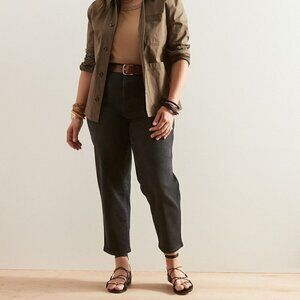 Banana Republic Y2k Curvy Straight Leg Black Wash Size 25/0 TALL Jeans MSRP $70